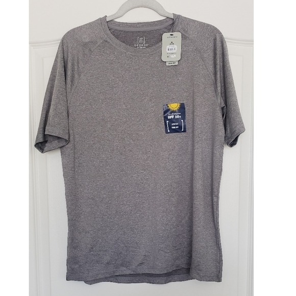 Men's Gray Swim Rash Guard Size M UPF 50+ Beach‎ Vacation Resort Travel - Picture 1 of 4